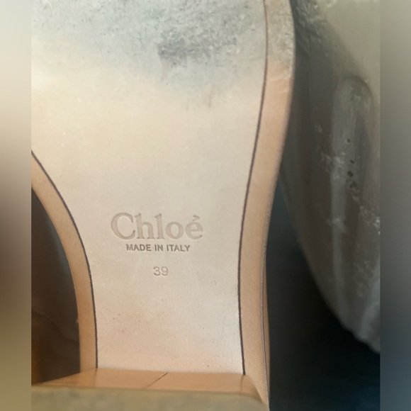 Chloe Meganne Leather Ankle Boots Size 39 - Picture 10 of 14